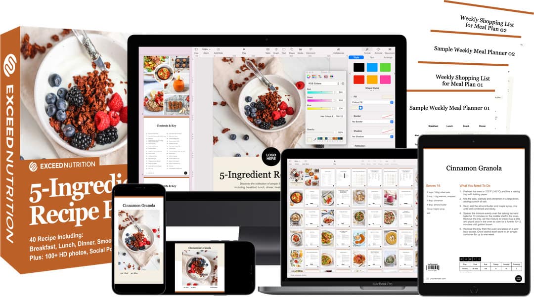 product mockup - smoothie recipe pack