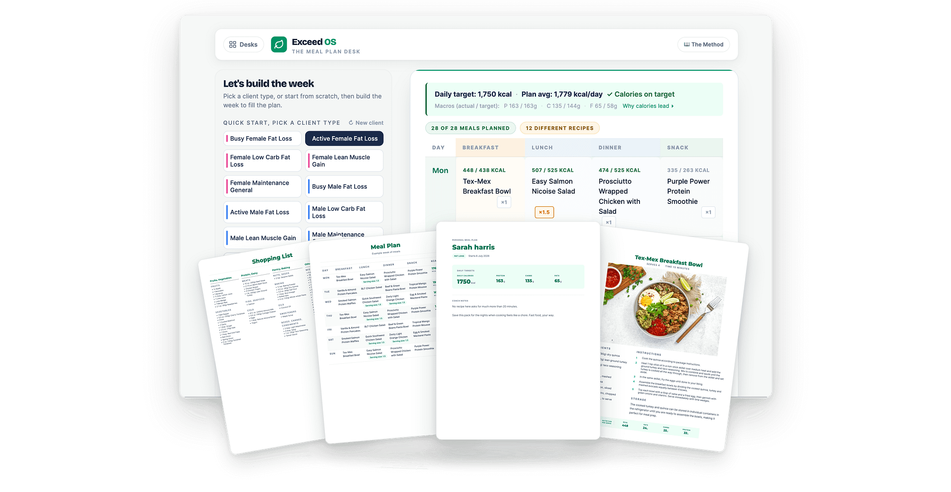 A branded weekly meal plan and supporting resources built by the Meal Plan Desk