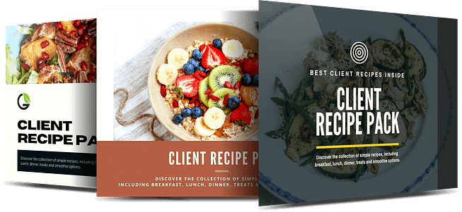 sample client recipe mockup