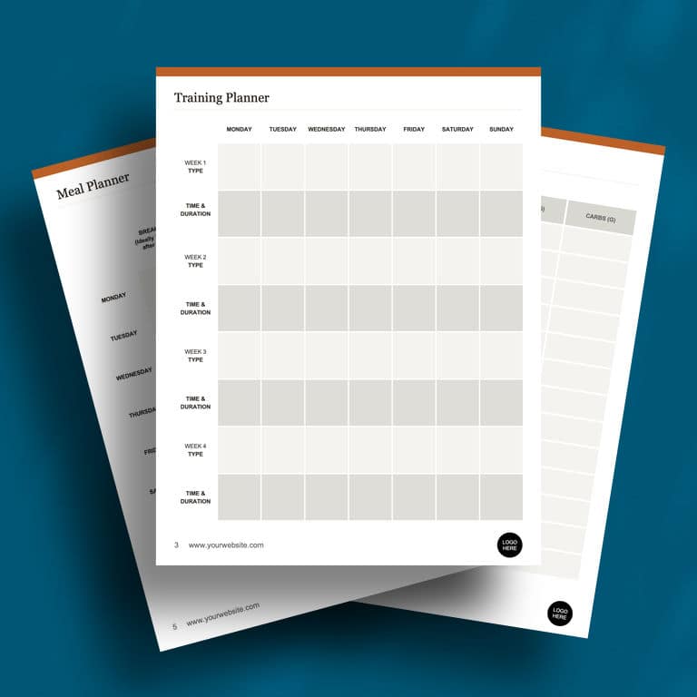 3 page mockup - Detailed Nutritional Information