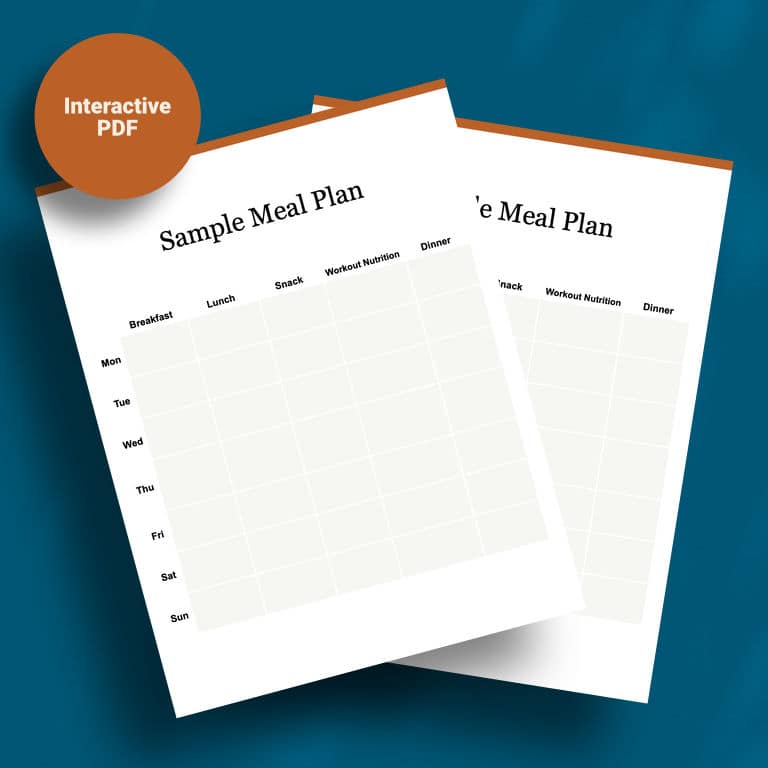 3 page mockup - Shopping List & Meal Planner