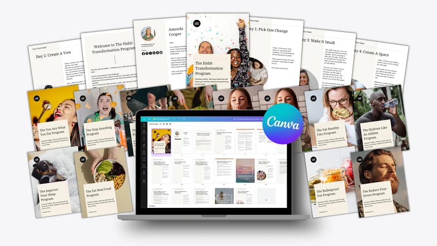 the habit transformation program mockup