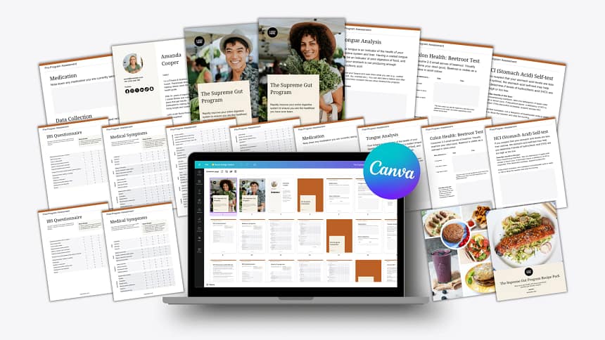 The Supreme Gut Program mockup