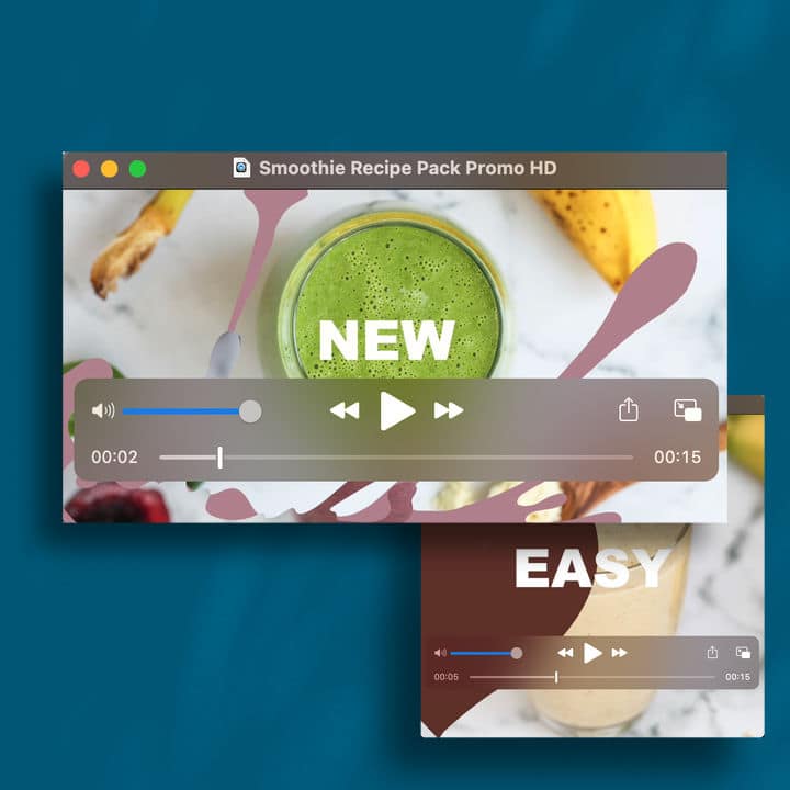 3 page mockup - social media cards