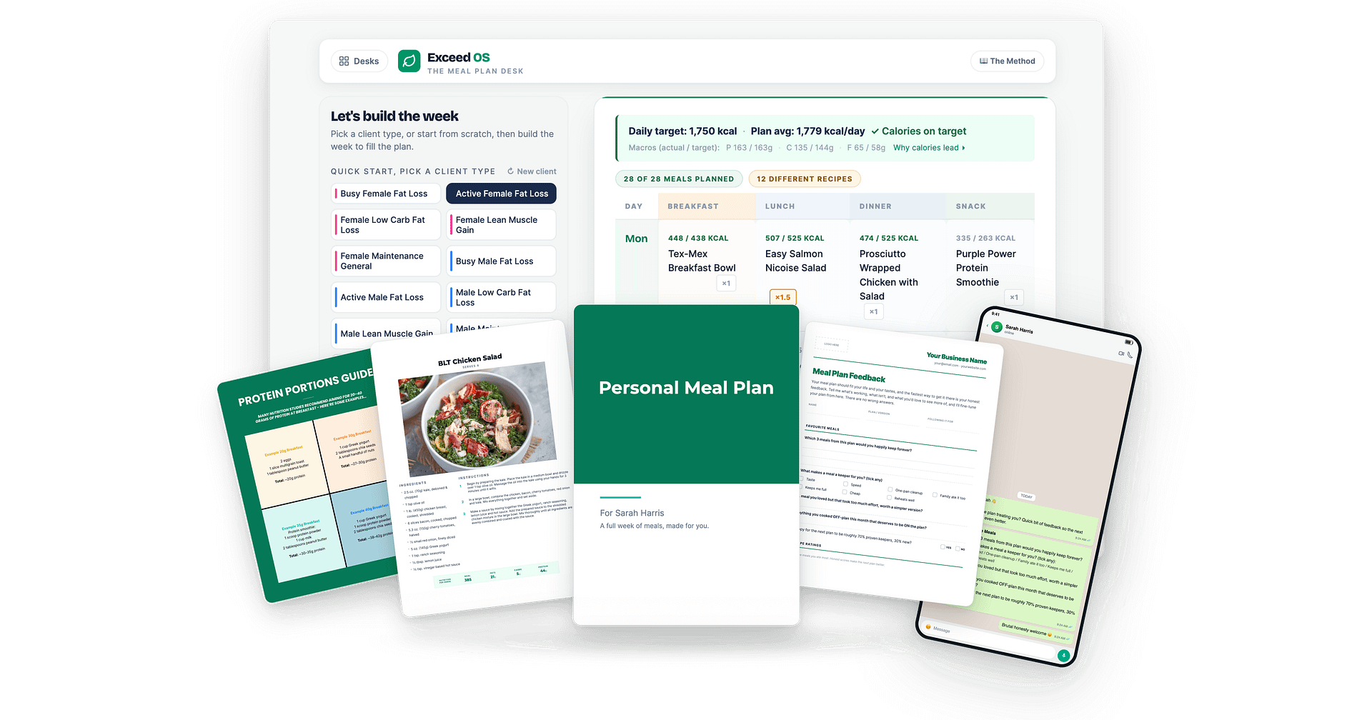 Exceed OS and the branded client materials it creates